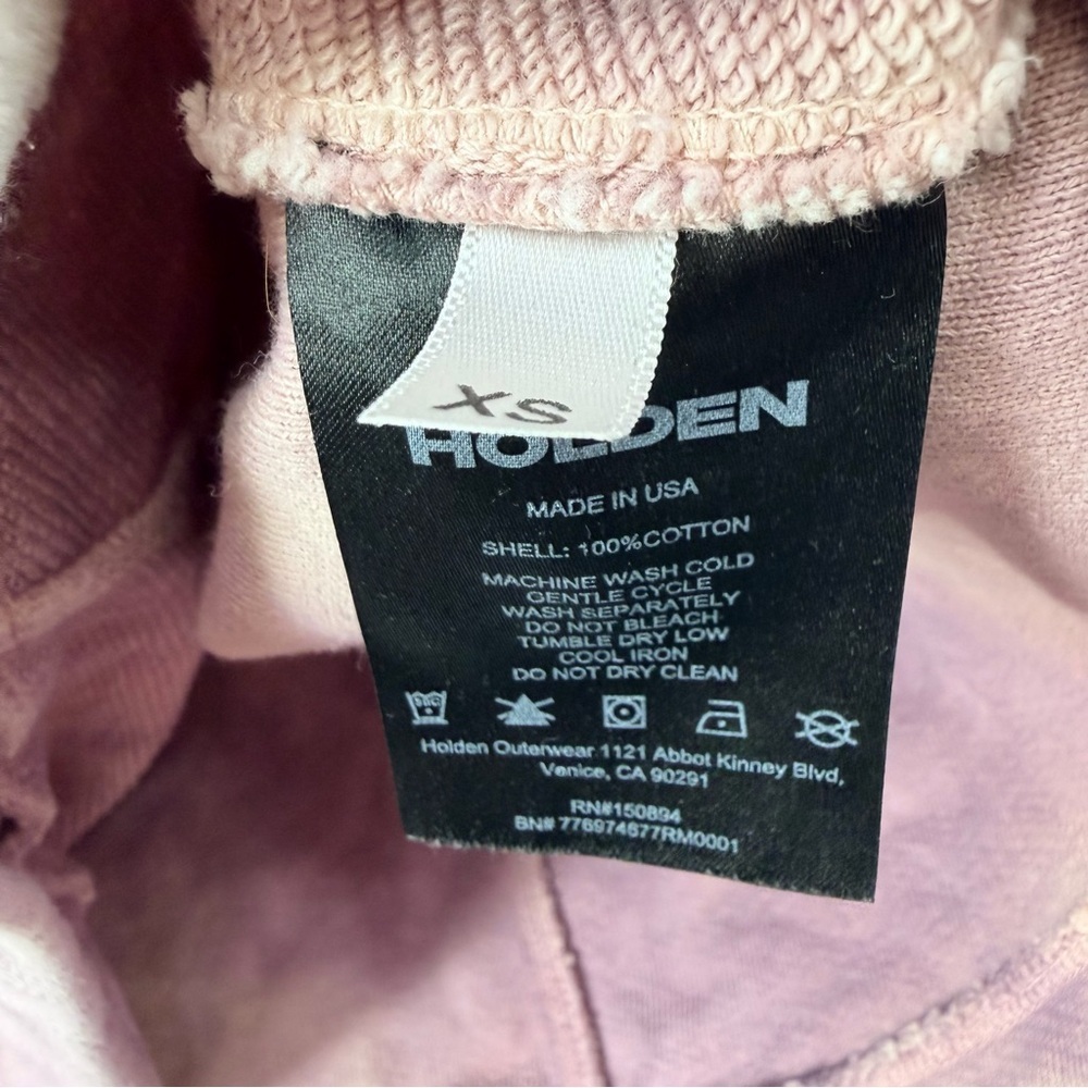 HOLDEN USA Cotton Oversized Cropped Hoodie Tie Dye XS - Picture 5 of 6